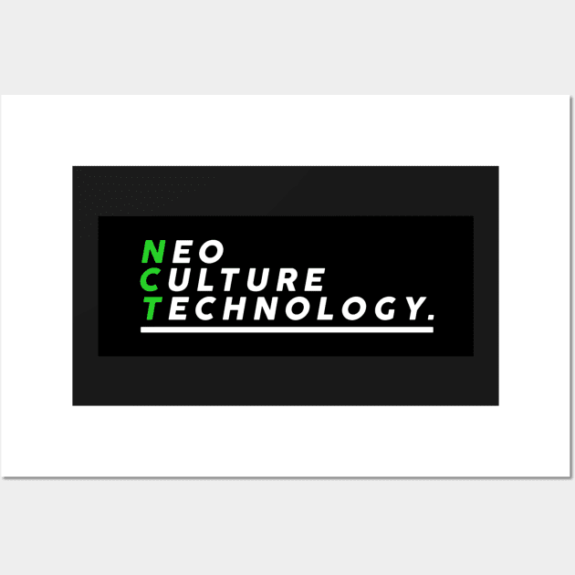 Neo Culture Technology NCT Black Wall Art by chuuyatrash